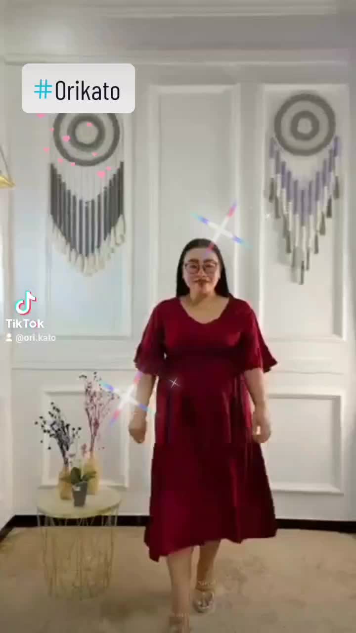 Daster jemina lengan kerut mayung jumbo LD 120cm Polos bumil busui