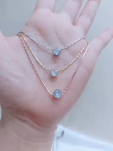 kalung simple nagita titanium anti karat premium Perhiasan Silver