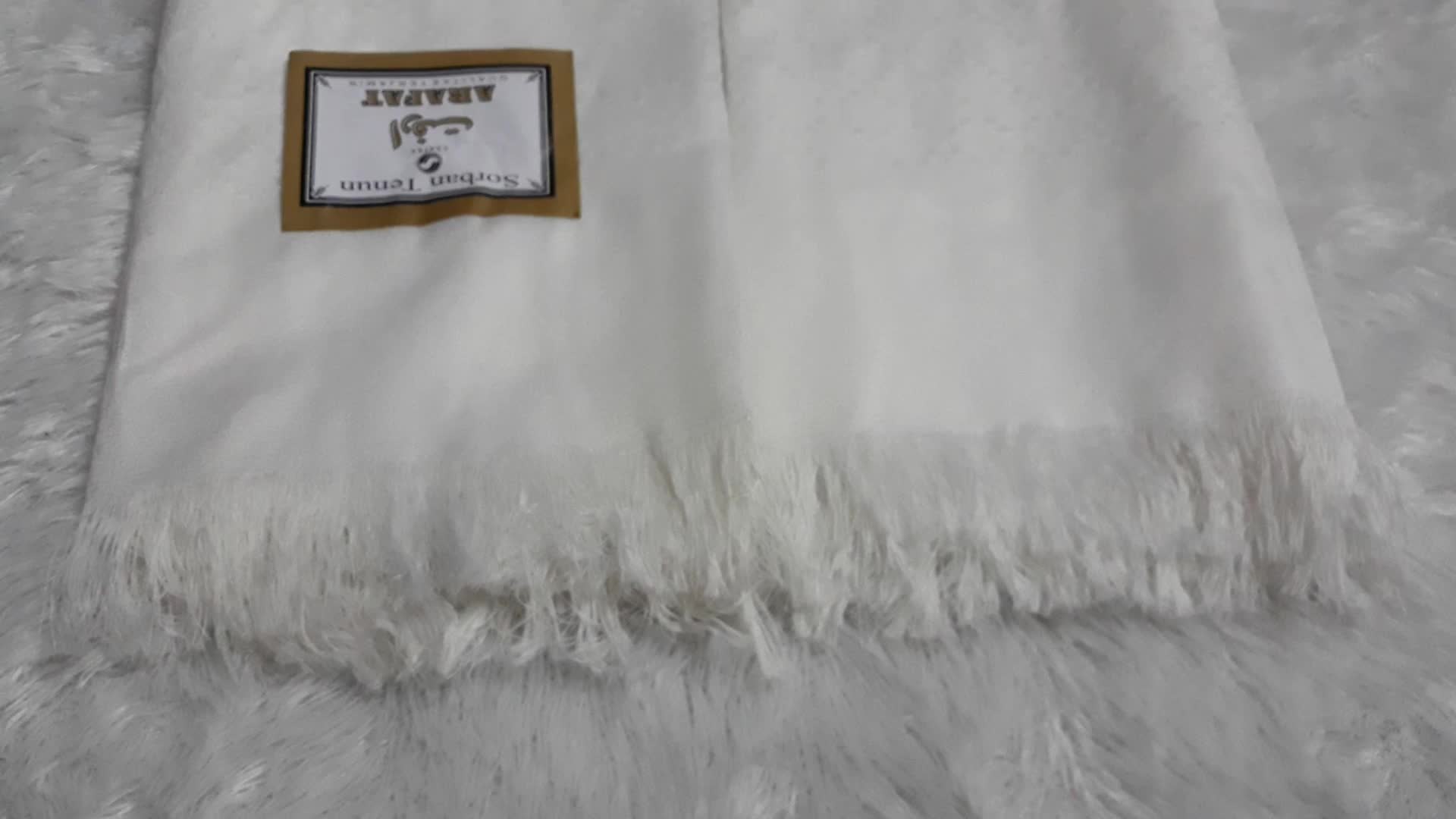 SORBAN HAJI ARAFAT PUTIH POLOS SURBAN HABIB BAHAN BERKUALITAS SORBAN ARAFAT MOTIF POLOS Putih Poliester Hadiah Syal