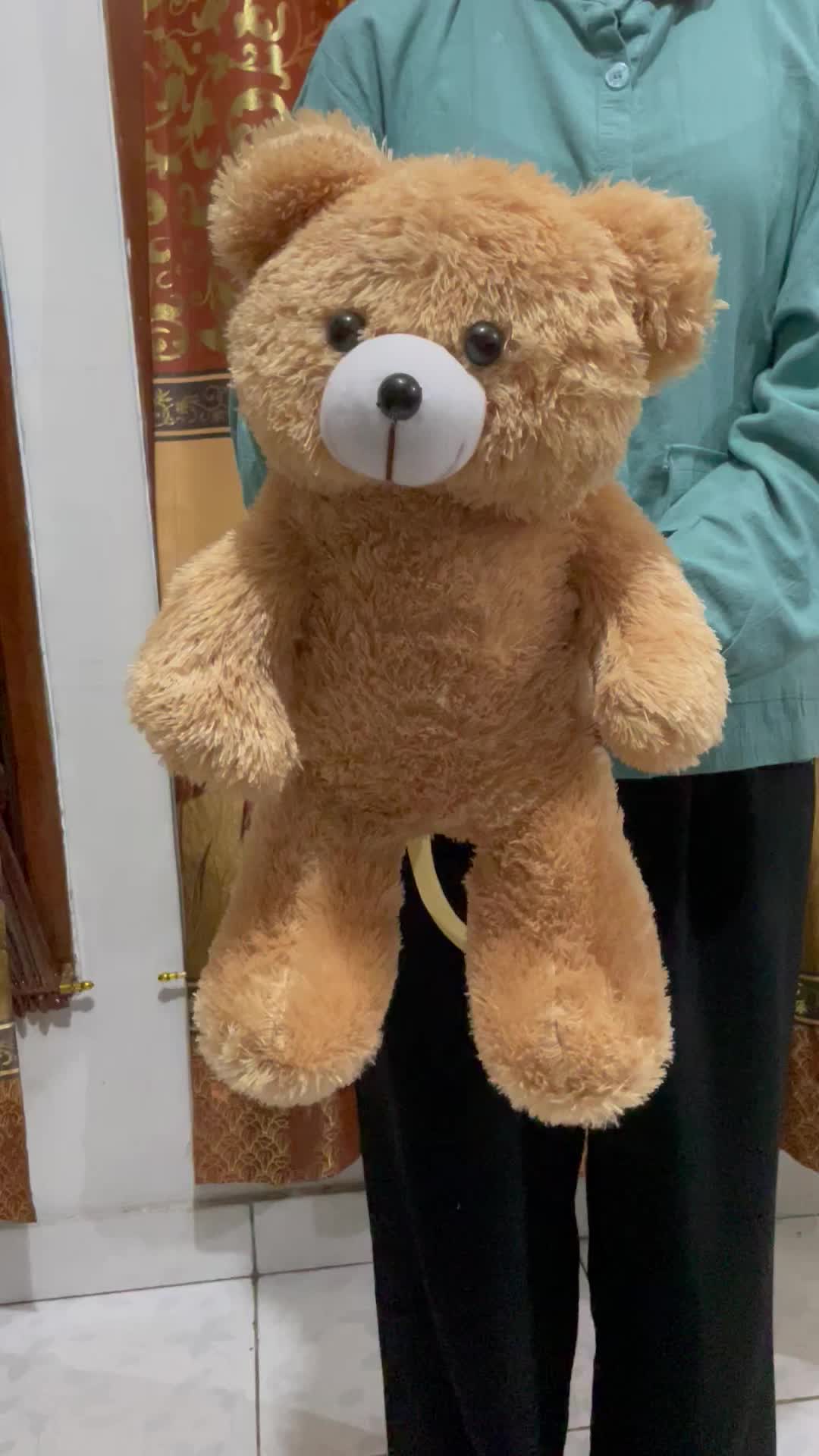 Tas Boneka Teddy Bear Beruang Tas Gendong Viral Lucu Set Hadiah Cewek bulu fashion Anak