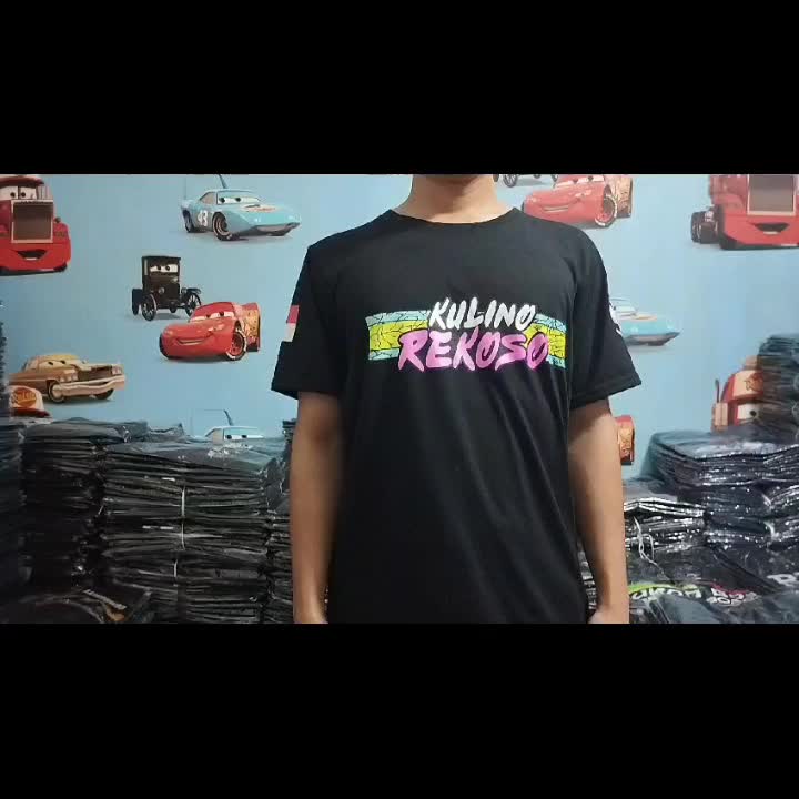 KAOS PRIA KULINO REKOSO PEKERJA KERAS |  SIMPLE, DINAMIS, DAN MEMBERIKAN KESAN KASUAL Combed Distro Panjang Sablon