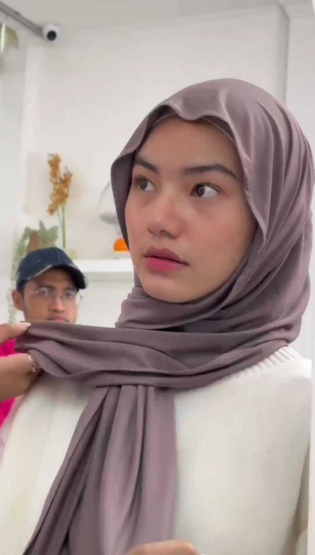 Tiebymin Ansel Pashmina Shawl - Panjang Khimar Instan Syari Muslim Jilbab Kerudung