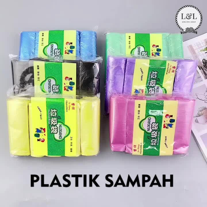 Kantong Plastik Sampah Roll Rumah Tangga | Plastik Kresek 1Pax = 100Pcs Disposable Garbage Bag