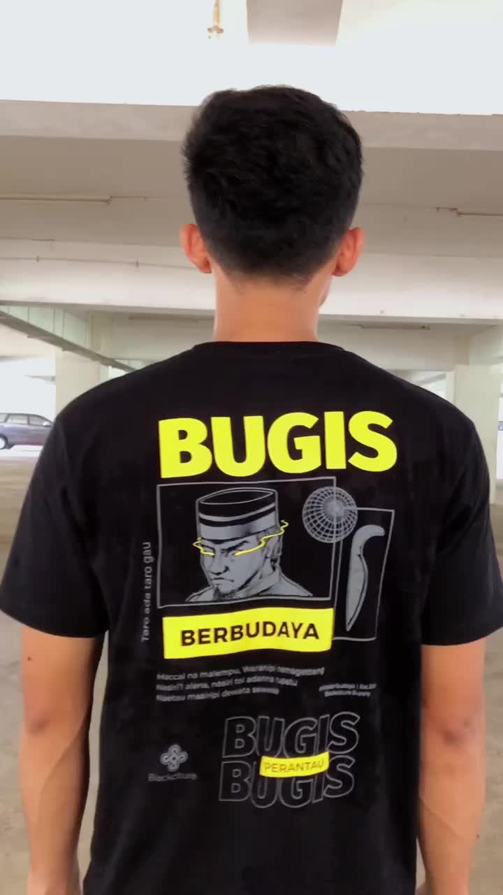 Kaos Budaya Edisi Bugis Budaya / Kaos Makassar / Baju Bugis / Tshirt Pria / Shirt Keren / Baju Lengan Panjang / Distro Makassar Bahan Combed Nyaman dan Lembut Sablon Plastisol Oblong Atasan Dewasa Hitam Katun