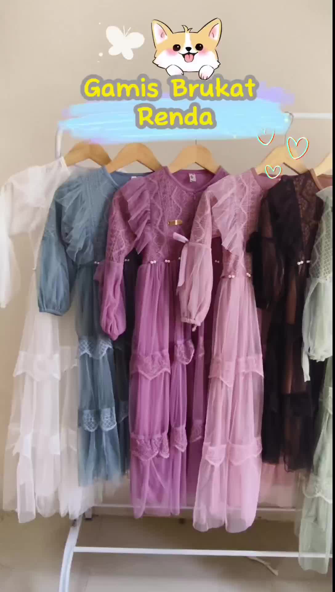 Gamis Renda Anak Model Terbaru Mewah dan Elegan // Gamis anak 3-15 tahun Mewah Polos Dress Wanita Mewah Dewasa Lembut Lebaran Muslim Motif Mutiara Nyaman