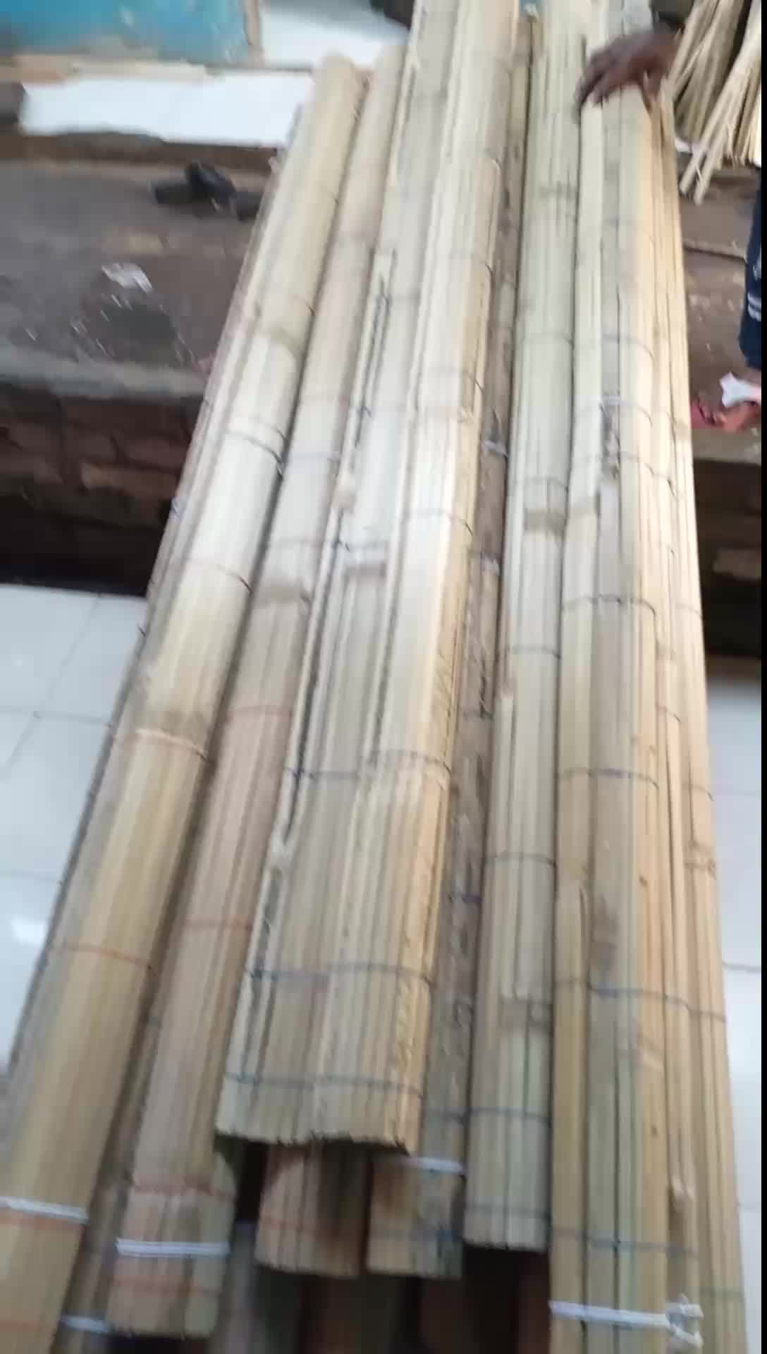 tirai bambu Motip bunga hijau tirai jendela dan pintu tirai bambu 2 meter x 2 meter wide gulung tirai gulung kere bambu free paku sama tarikan bisa cod Tali