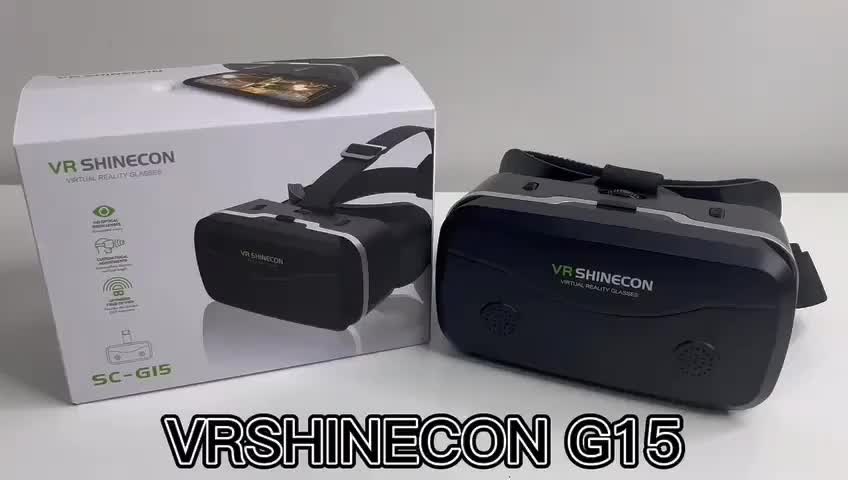 Bisa COD Shinecon Kacamata VR G15 Hitam - Bioskop IMAX 360° di Rumah dengan Layar Virtual Raksasa & Lensa HD Adjustable untuk Film 360° & Gaming Pengalaman Premium