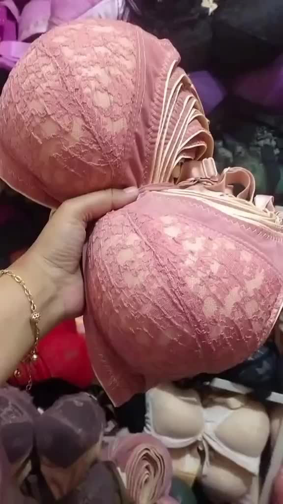 Paket hemat 3 bra brukat tanpa kawat busa tipis random reques warna dipesan opsional