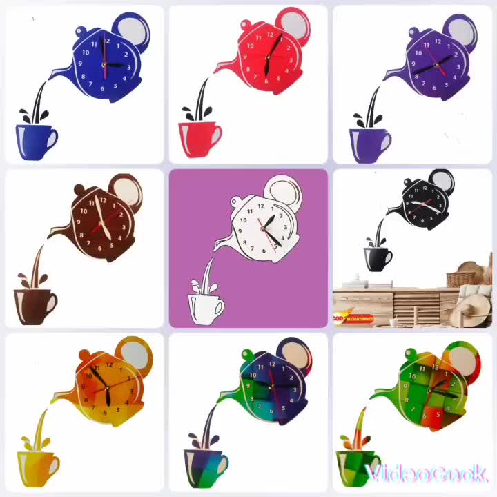 JAM DINDING MODEL TEKO CANGKIR wall-mounted oreny