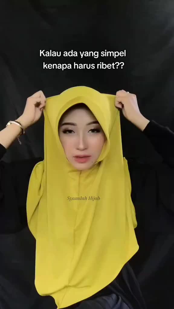 SYAMILAH - Hamidah [size L] Hijab Instan Bergo Pet Antem Jersey