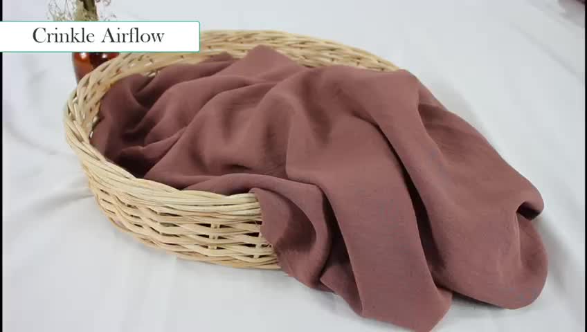 Multi Kain crinkle air flow stretch MIDOTEX airflow crinkel cringkel kringle eceran per 0,5 meter