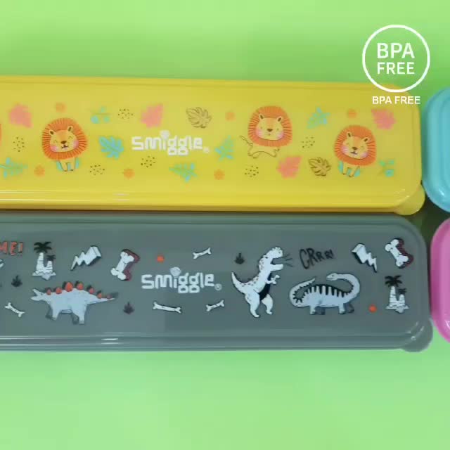 sendok garpu anak animals stainless 304 BPA FREE SM667580 Set Steel