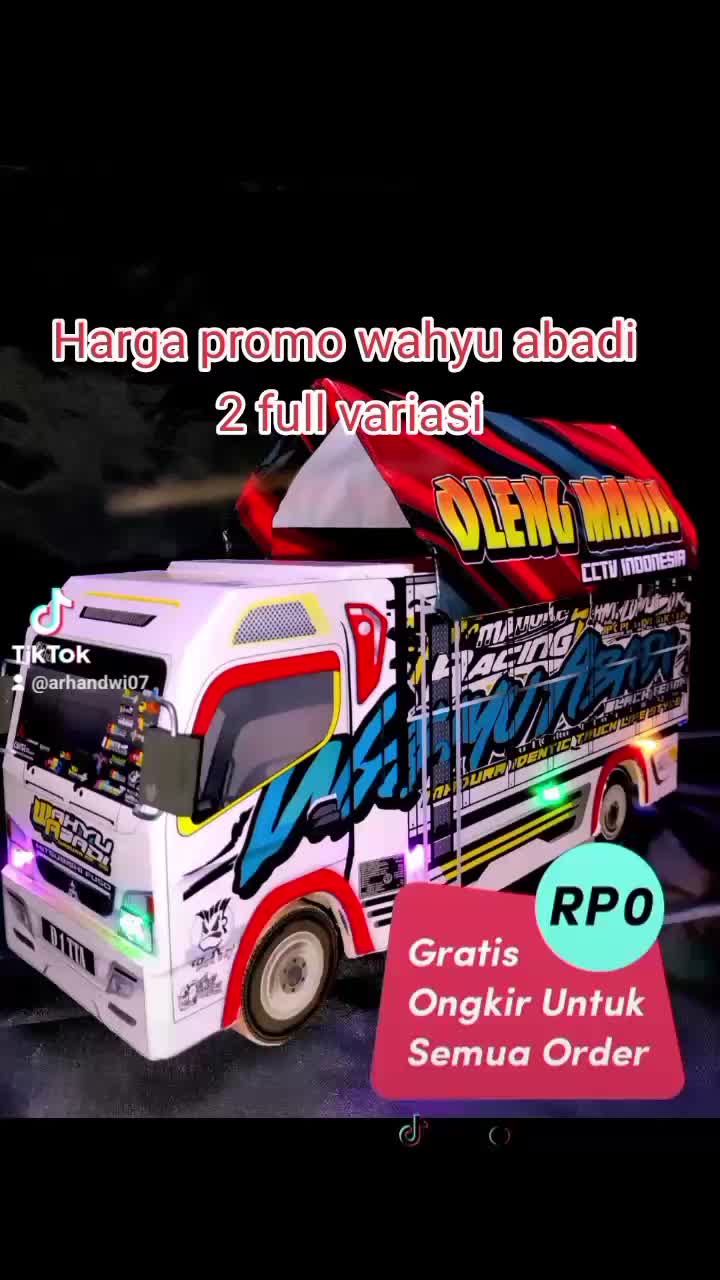 TRUK OLENG FYP WAHYU ABADI 2 VULL FARIASI Set Hadiah Mainan Kayu