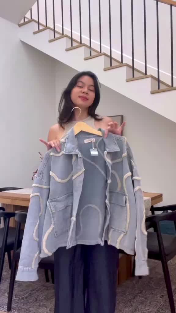 Filoposy Jacket Nasya Jacket (UIFW2023 COLLECTION) Grey Light Outer Panjang
