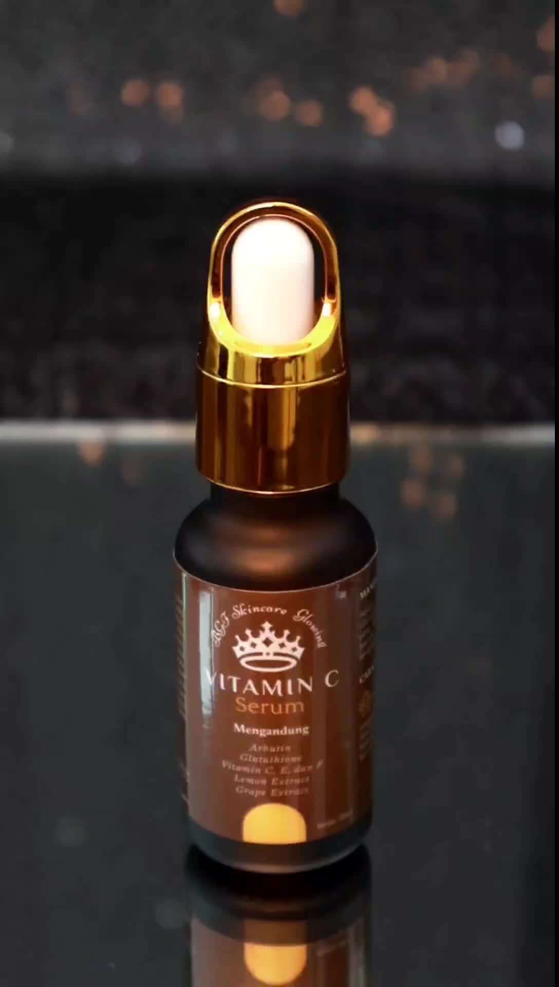 serum Glowing vitamin C Aging Kerutan Tetes Wajah Mencerahkan   Essence Memudarkan Kering