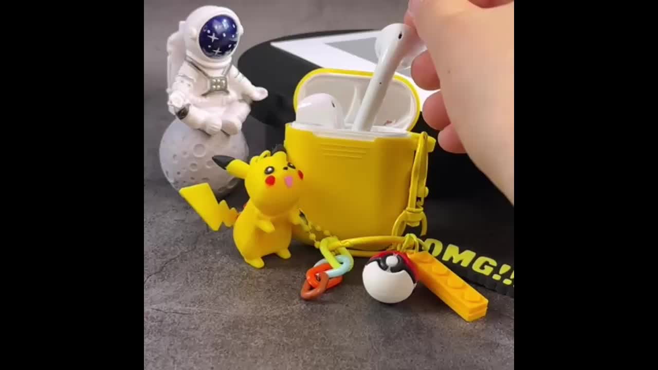[DingDong] COD Headset Bluetooth Inpods i12 Dengan Casing Kartun Karakter Lucu Earbud Earphone Ponsel
