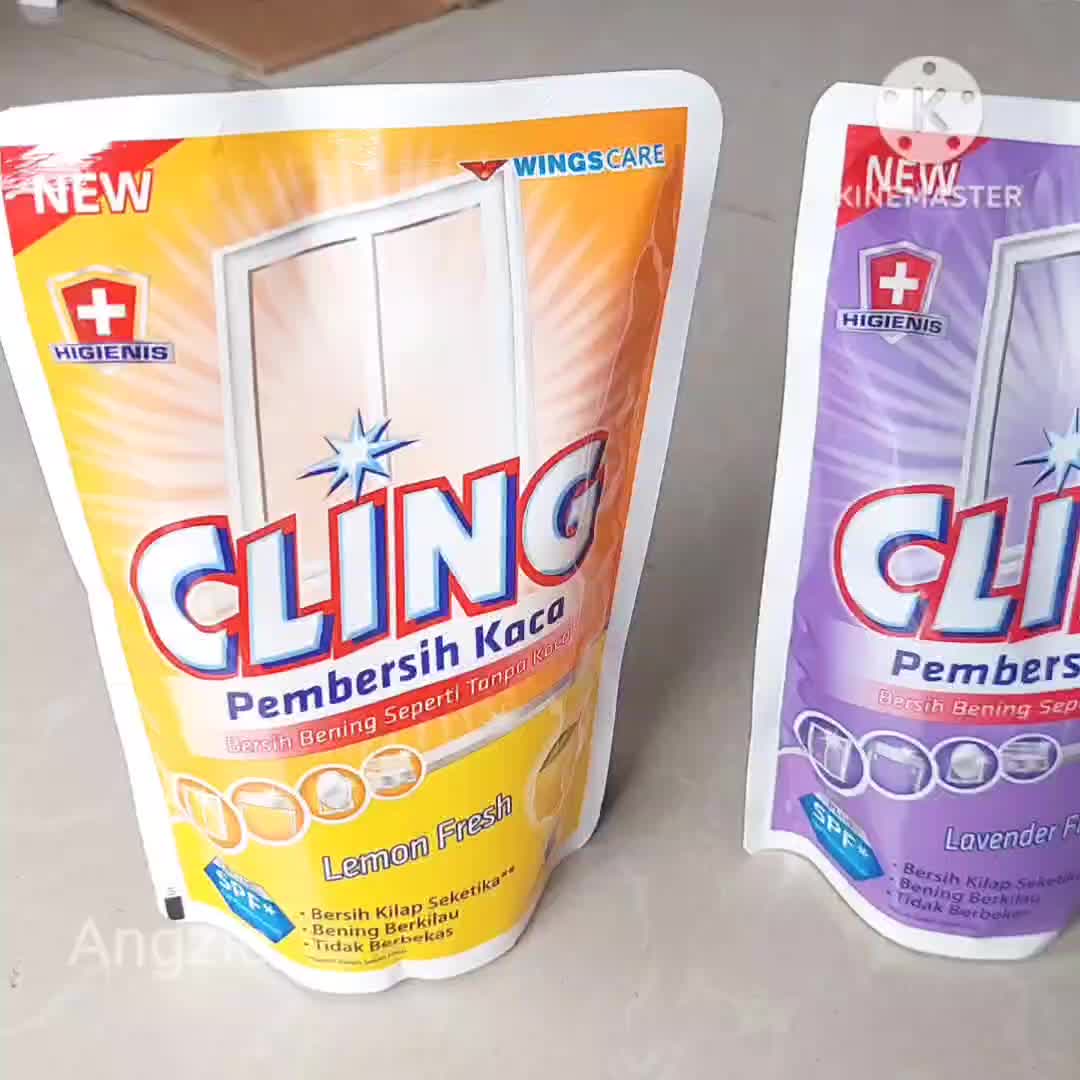 Cling pembersih kaca kemasan pouch 425 ML Kuning