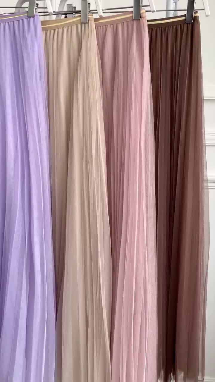 Rok Tutu  List Gold 4 Lapis Wanita Ide Casual Mewah Skirt Polos Wanita 1912 Fit Panjang