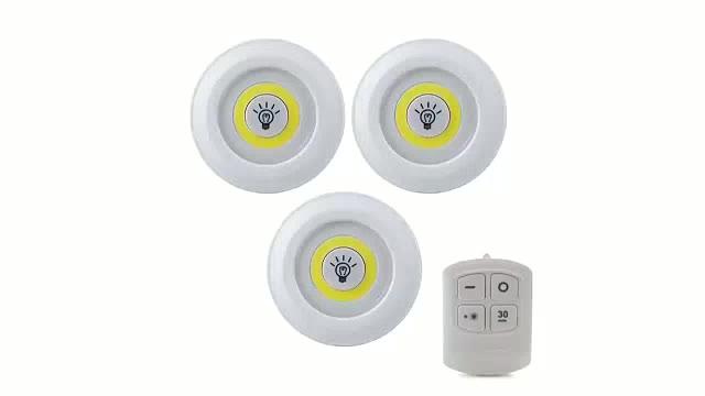 Lampu Tempel Bawah Lemari Kabinet Kamar / Lampu Darurat Emergency Remote Control Jarak jauh baterai