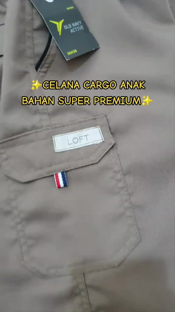 PROMO Celana  pendek anak 5-14 tahun,  CELANA CARGO anak usia 6 7 8 9 10 11 12 13 14  Katun Santai Polos Fashion Anak