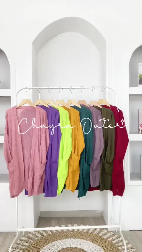 CHAYRA OUTER - FLOTTILICIOUS / Knitwear Wanita Atasan Panjang Cardigan Baju