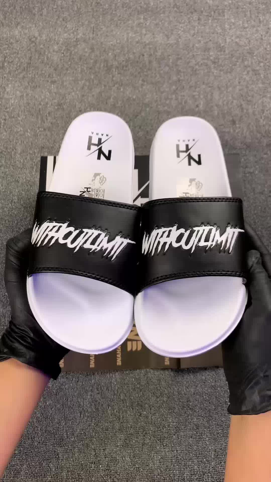 Naha Footwear Sandal Selop Slip On Pria Wanita Dewasa Junior Anak Slipper Withoutlimit Putih Aesthetic Sendal Karet Slop Cowok Cewek Empuk Murah Cod Dalam Ruangan Luar Ruang Anti Licin Ringan Keren Shoes Wanita 31-43