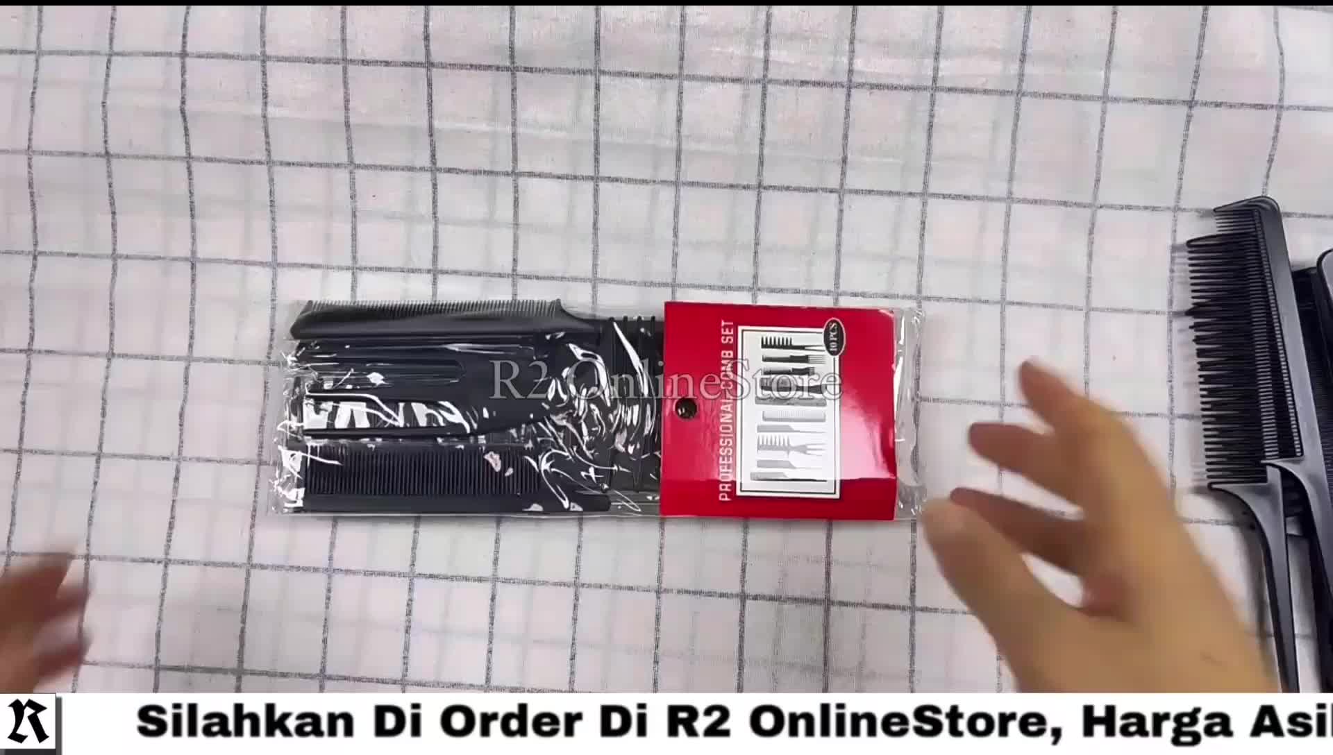 Set Sisir Rambut Salon Hair Comb 10 PCS Anti Static Hair Combs Portable Original - Sisir Rambut Salon Lengkap 1 Set Isi 10 Pcs Hair Comb Portable Original/Sisir Penataan Rambut Pria Wanita Laki Laki Perempuan Cowok Cewek Nyaman Mudah Digunakan Murah Asli