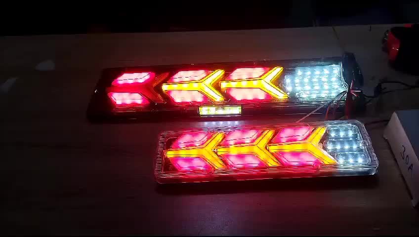 Lampu Stoplamp Kendaraan Truk Lampu Rem Belakang Pickup L300 Carry Granmax Canter Hino Fuso Tronton Trailer 12-24 Volt Tipe 1238