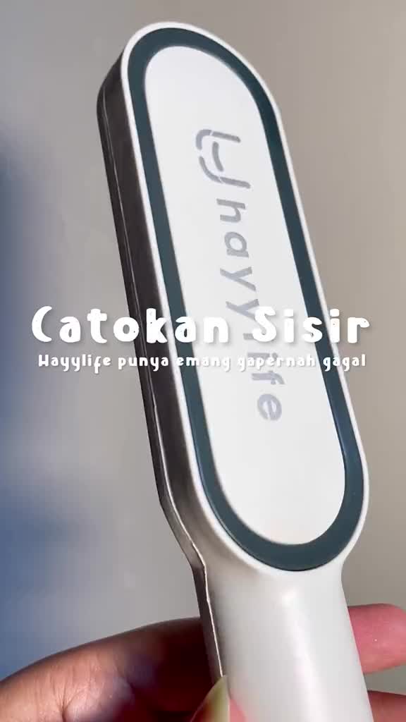 HAYYLIFE Catok Sisir Pelurus Rambut Hair Straightener Curler 2 in 1 Catokan Sisir Elektrik HL-BBB531