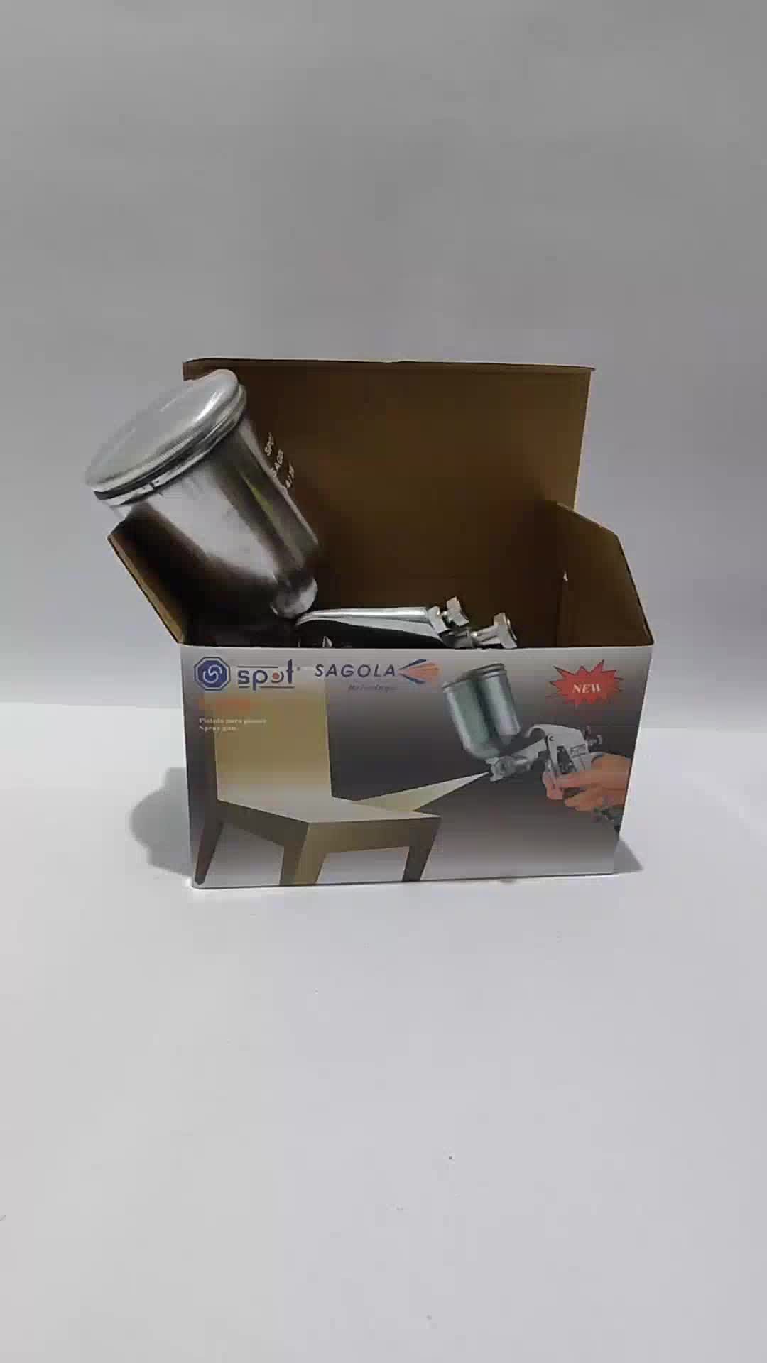 Spray gun F75G tabung atas / spraygun F75 G / paint sprayer F 75 / alat semprotan cat 400 ml sagolaa SPOT
