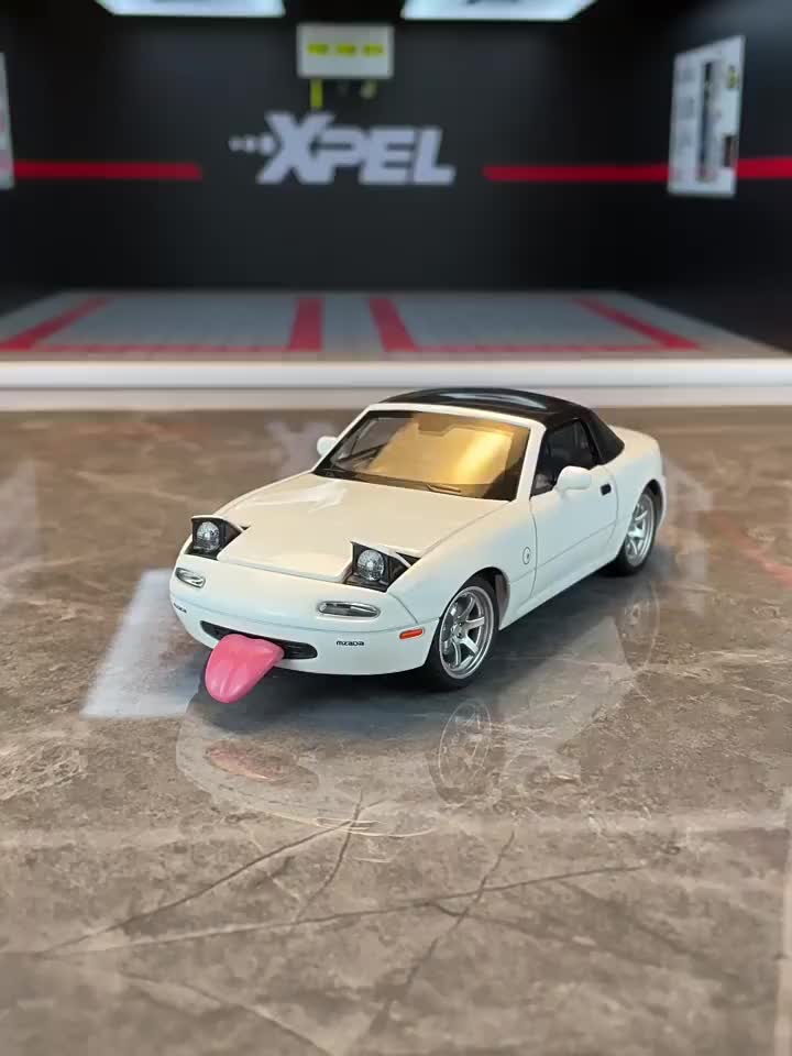 DIECAST MAZDA MX5 MIATA CONVERTIBLE ROADSTER SKALA 1:32 MINIATUR MAINAK ANAK VEHICLE MODELS PREMIUM KADO & KOLEKSI Toy
