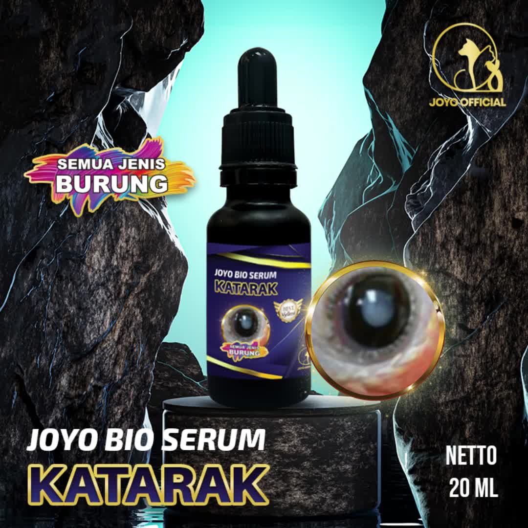 OBAT KATARAK BURUNG | MATA NITIK PUTIH | MATA KATARAK BURUNG | JOYO BIO SERUM KATARAK 20ML