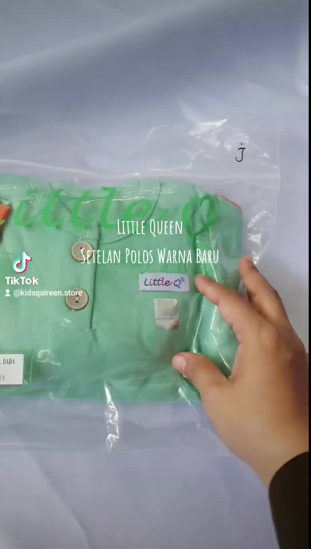 [3psg] Little-Q Setelan Oblong Panjang Pendek