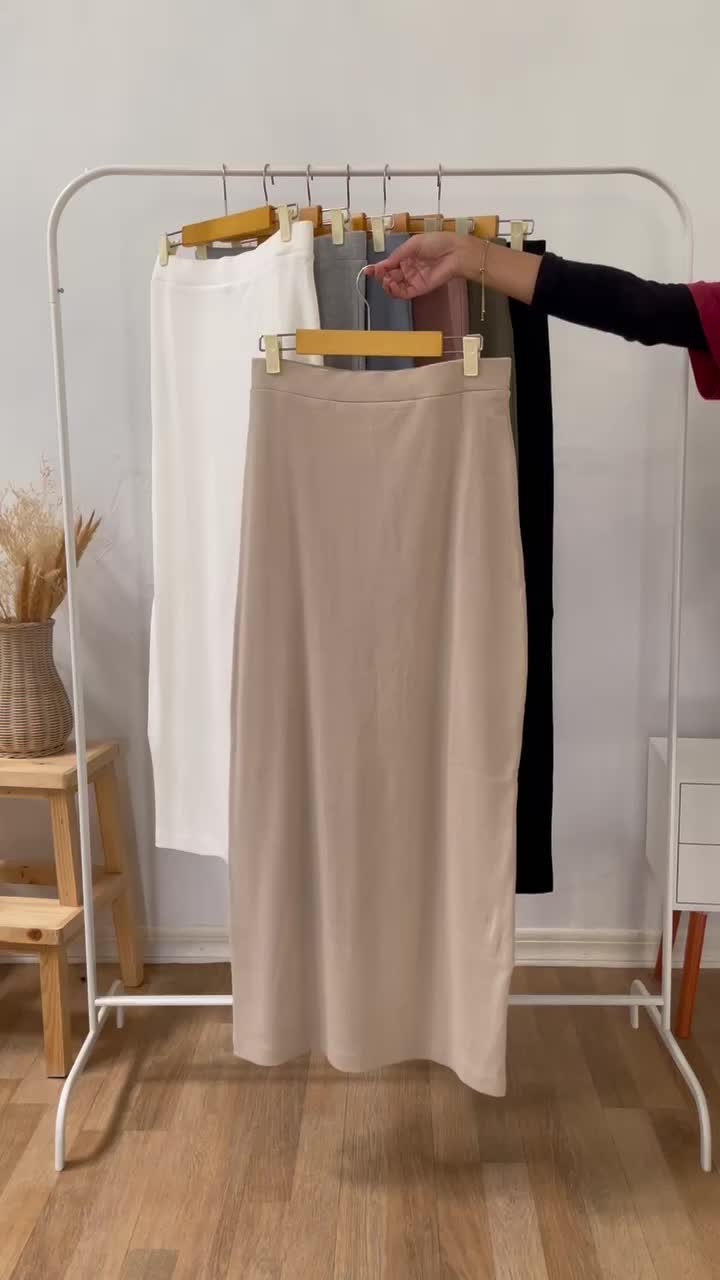 SPAN SKIRT / ROK SPAN PREMIUM KAOS POLOS TEBAL