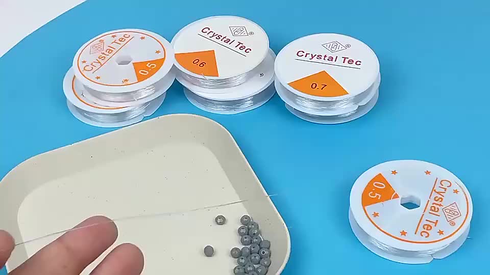 Senar Elastis Untuk Membuat Kerajinan Manik manik seperti kalung gelang dan cincin