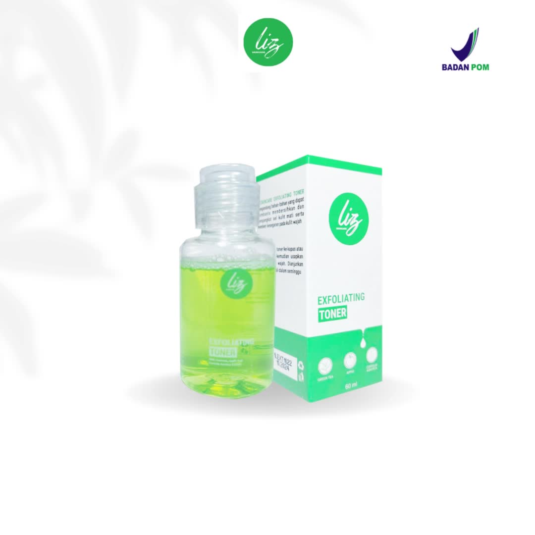 Toner Exfoliating BPOM Elzet Skincare Penghilang Flek Noda Hitam Membandel Wajah Wanita