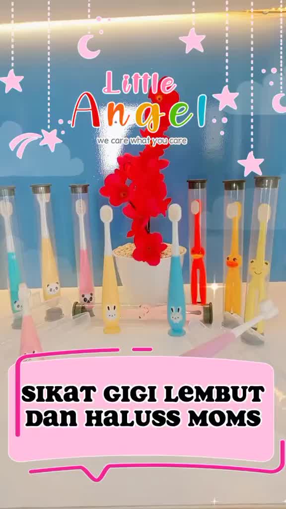 SIKAT GIGI BAYI ANAK SILIKON Baby Training Toothbrush Karakter Silicon Lembut Bulu Halus Kids Teether Gigitan Blue Pink Yellow