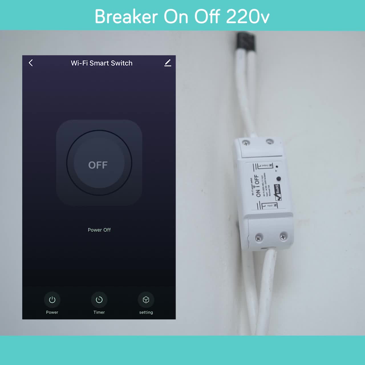 BARDI Smart BREAKER ON OFF Switch Wireless IoT Home Automation