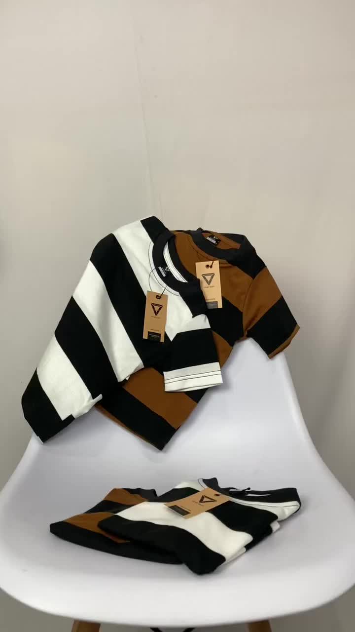 Phenom - Kaos Anak Stripe Bold Cotton Lengan Pendek