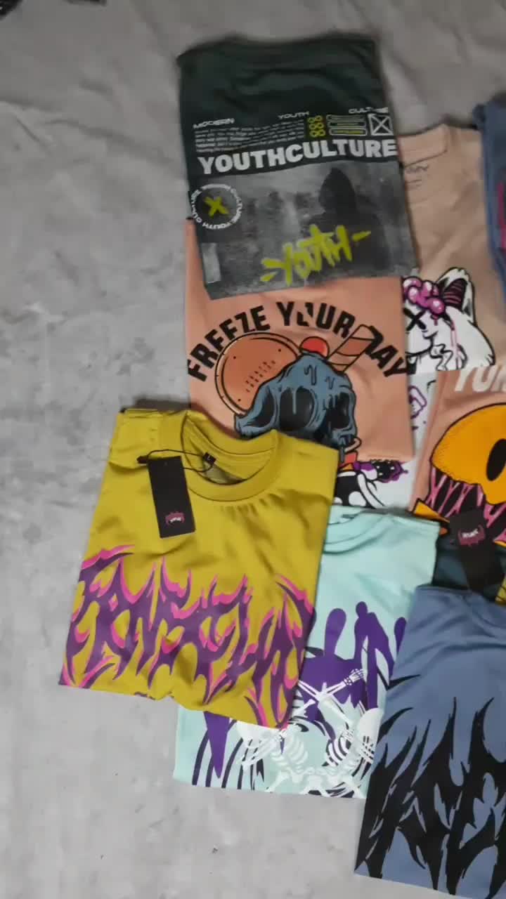 Kaos Anak Remaja Tanggung Usia 7-12 Tahun Hitam