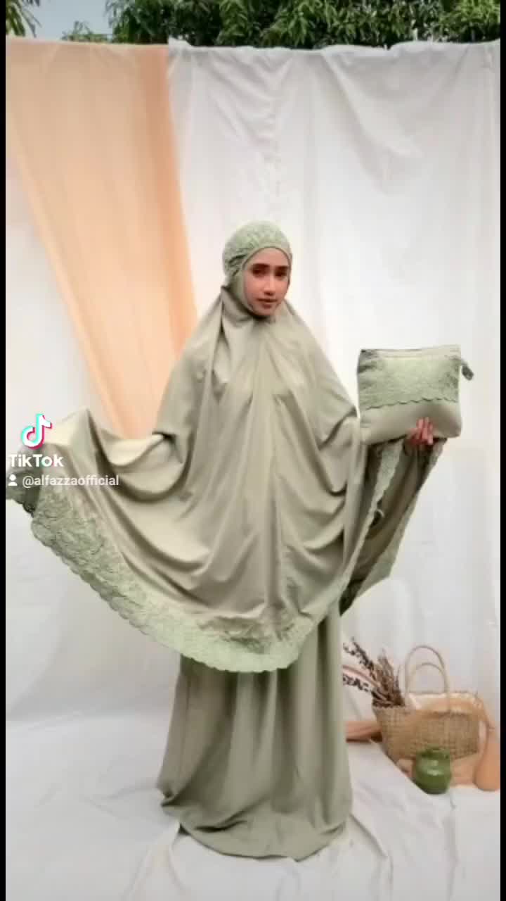 mukena Dewasa siti khadijah Katun polymicro original Atasan Cantik Bordir Tebal// Mukenah Mewah Wanita Muslim Bawahan Panjang Traveling