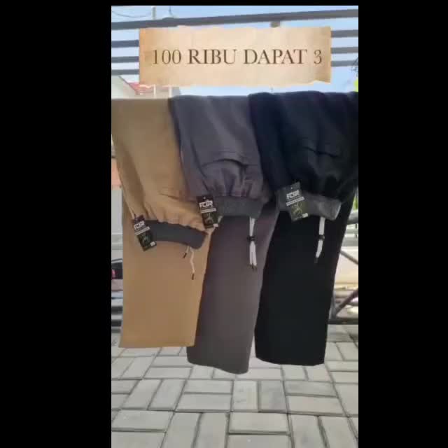 BONUS DADAKAN 100 RIBU DAPAT 3 PCS SIZE JUMBO CELANA PANJANG CHINO PRIA AZQ1 tidak melar Cowok Kerja Santai Dewasa Hitam  Formal Slimfit Kantor nonStretch Katun Casual Distro