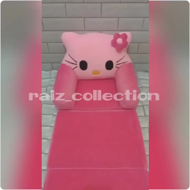 sofa lipat anak motif hello kitty  untuk usia maks 4th