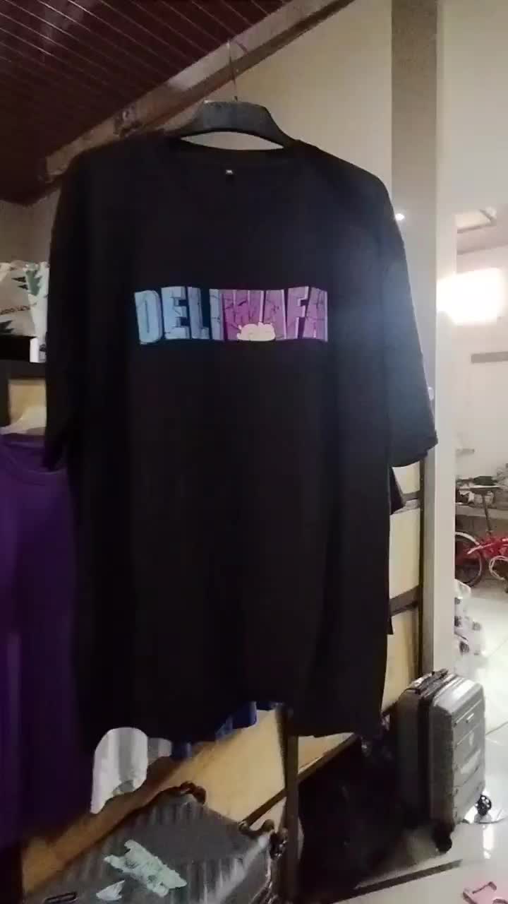 kaos deliwafa uasukabeh hitam Katun Combed Nyaman Sablon Distro