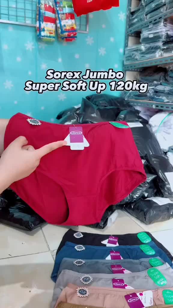Cd Sorex Jumbo 1248 Super Soft 3-6-12 Pcs | Celana Dalam Wanita Sorek Ukuran Besar EQL QQL QXL