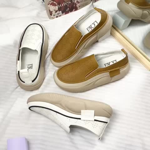 Sepatu Slip on Wanita Casual Shoes Kekinian 0290