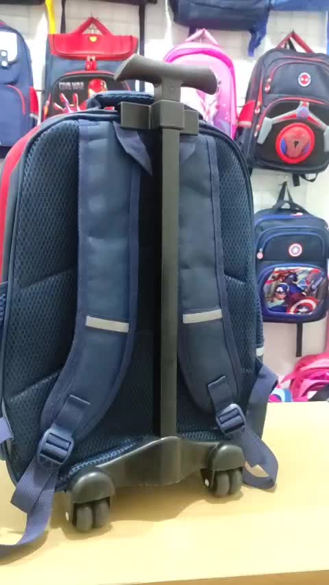 PTASI Troli Tas Koper Sekolah SD Anak Laki Laki Bahan Nilon Tebal Kuat
