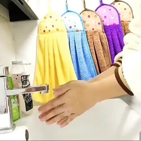 [PAKET 3PCS] Kain Lap Tangan Motif Kamar Mandi Dapur Menyerap Air Tahan Lama