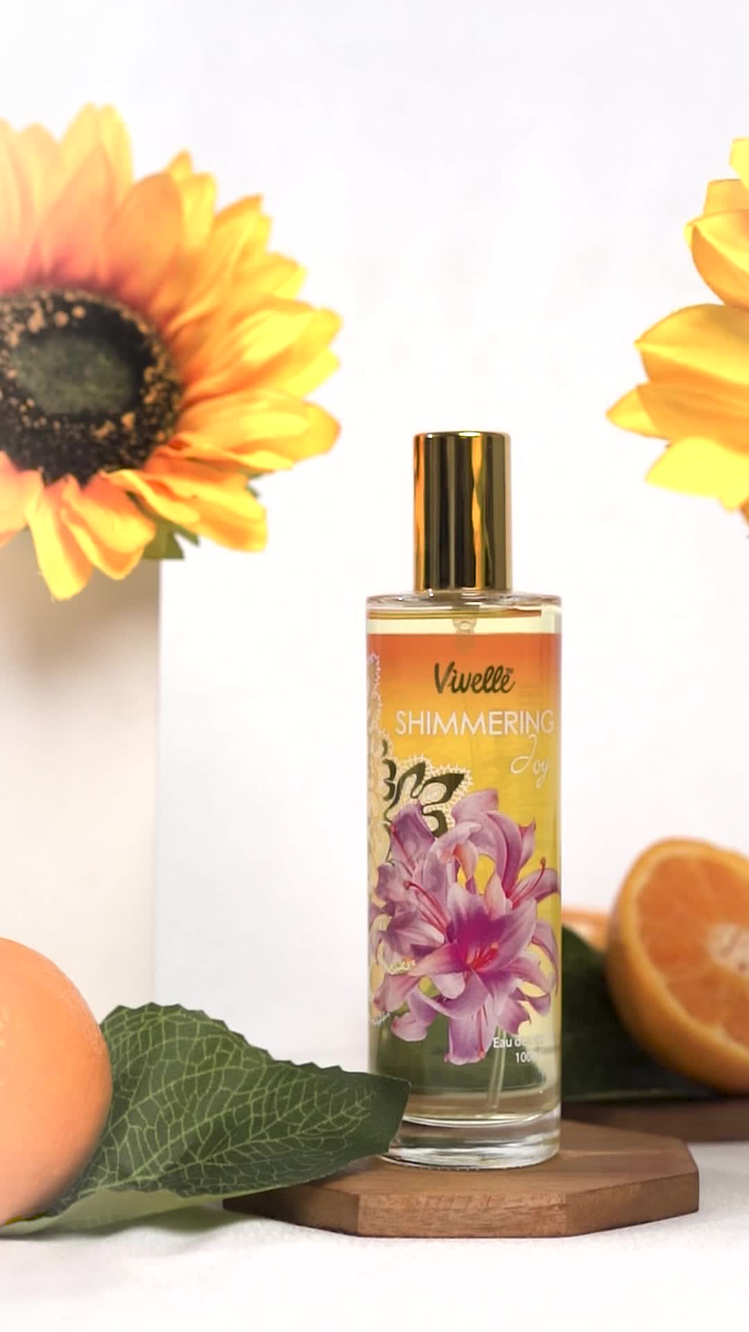 Vivelle Eau De Toilette Designer Perfume Glass 100 ml - Shimmering Joy - Parfum EDT Glass 100ml