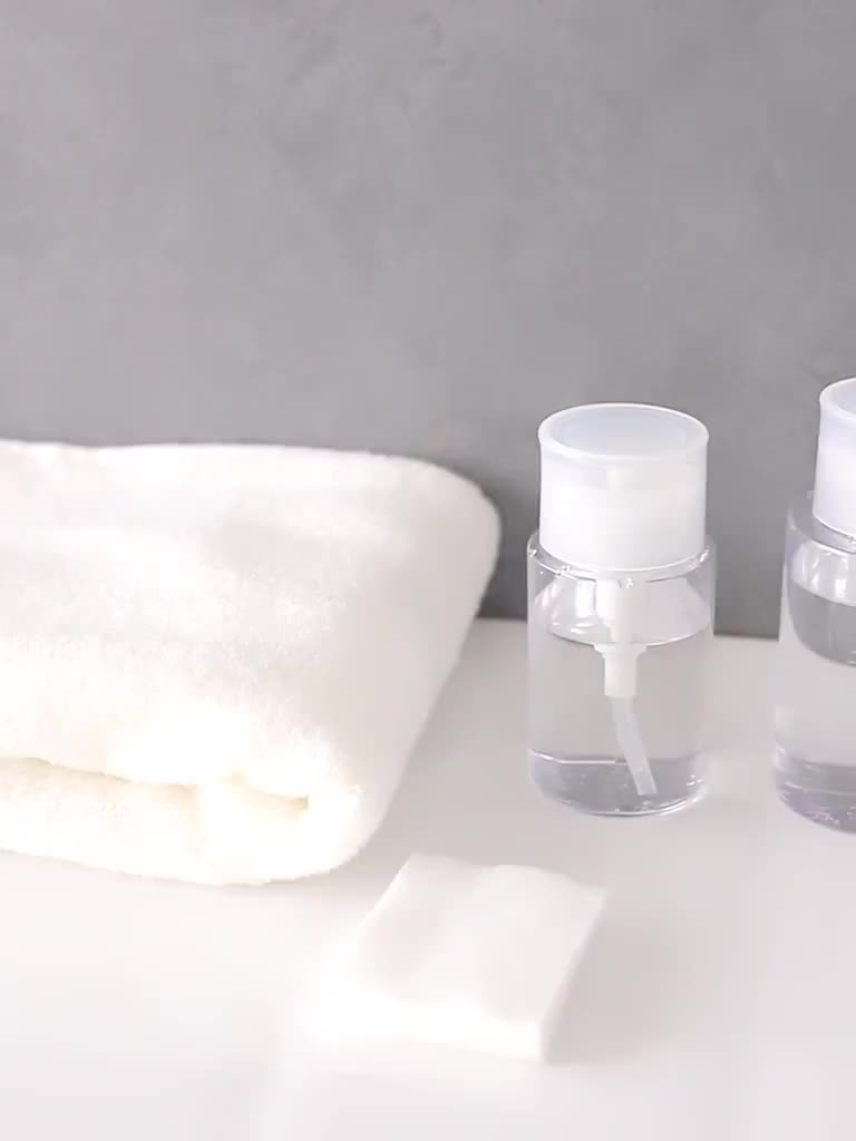 BOS1518 Botol Pump Makeup Remover Press Bottle Toner Cleanser Putih